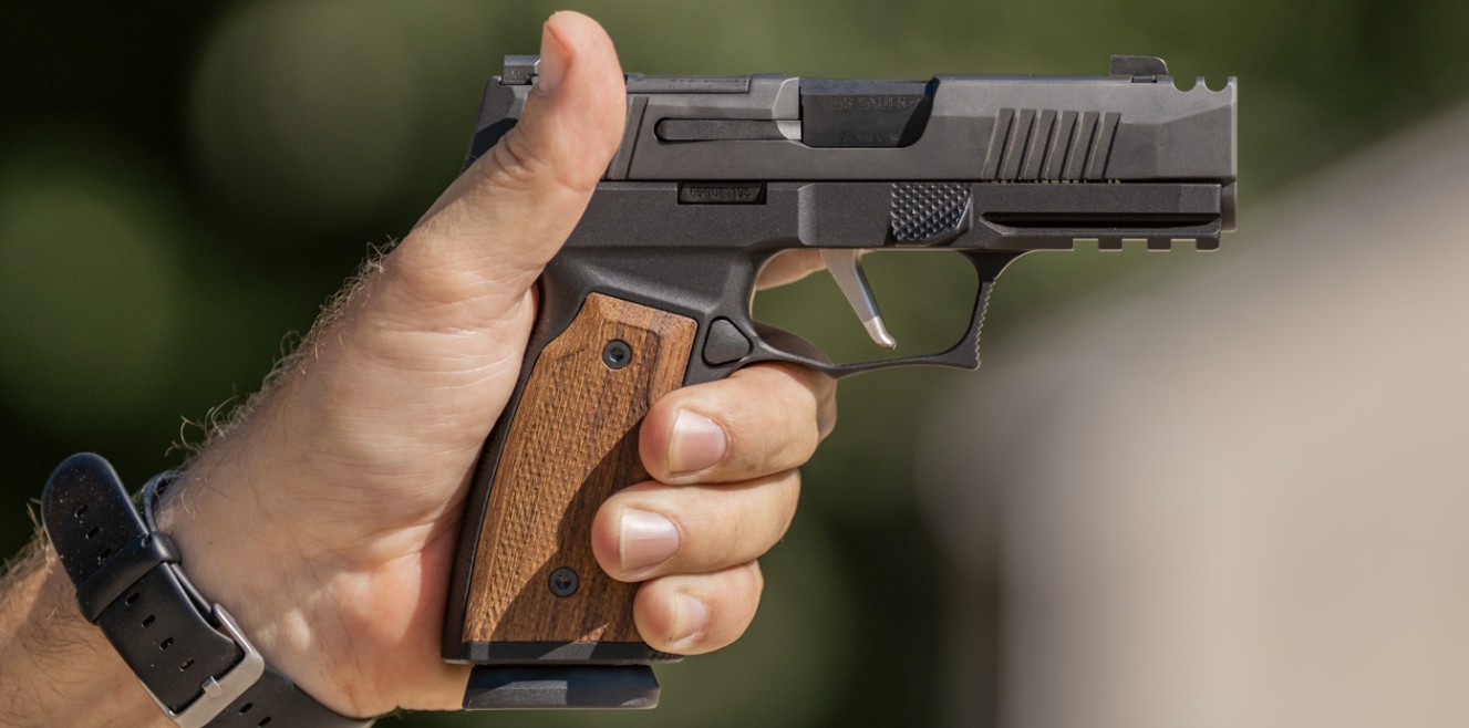 גוף אלומיניום ועץ קלאסי לסיג סאואר P365 XMACRO