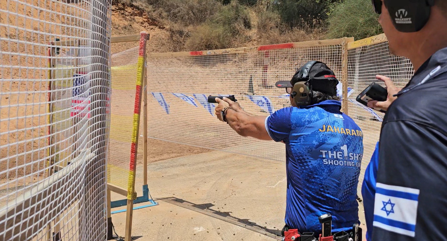 תחרות ירי מעשי מועדון הכדור הראשון מטווח חבצלת רחובות אמיל ג'הרמי